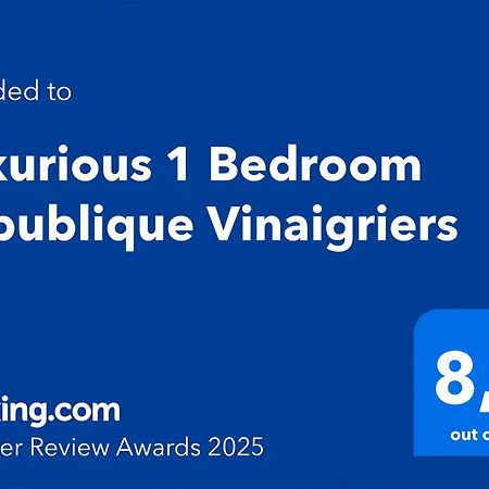 Luxurious 1 Bedroom Republique Vinaigriers Free Netflix Париж Экстерьер фото